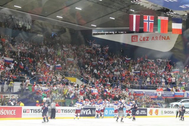 Photo hockey match Russia - United States of America le 04/05/2015