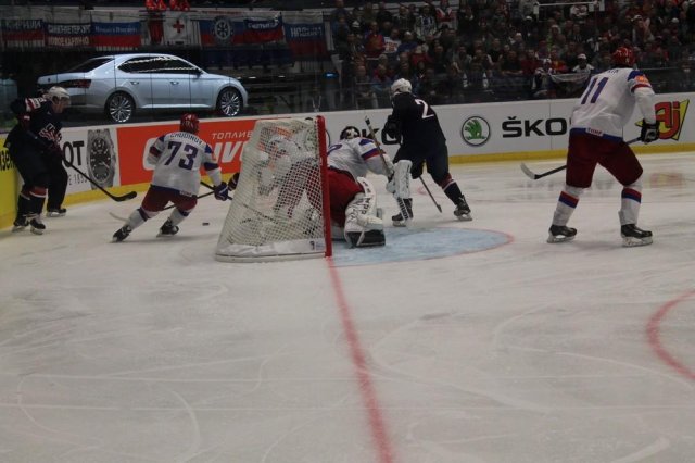 Photo hockey match Russia - United States of America le 04/05/2015