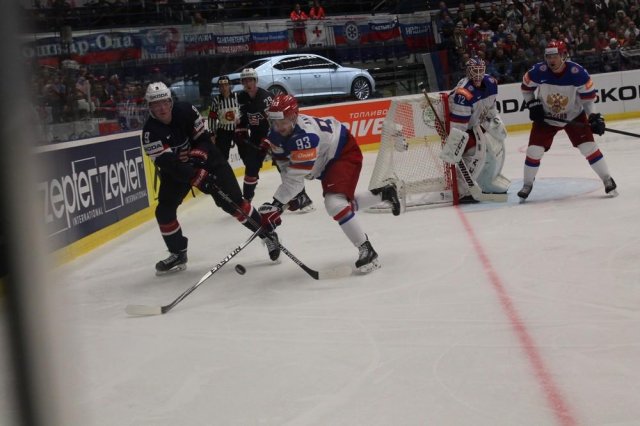 Photo hockey match Russia - United States of America le 04/05/2015