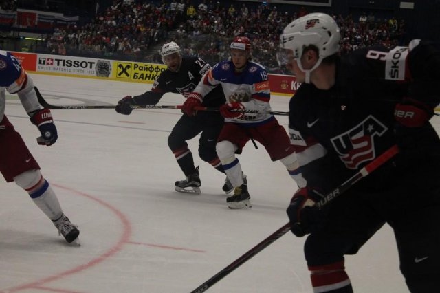 Photo hockey match Russia - United States of America le 04/05/2015