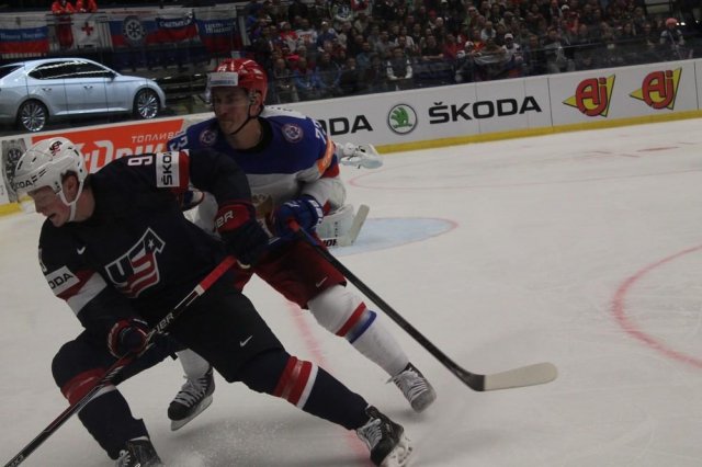 Photo hockey match Russia - United States of America le 04/05/2015