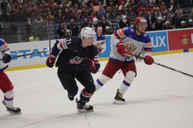 Photo hockey match Russia - United States of America le 04/05/2015
