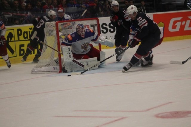 Photo hockey match Russia - United States of America le 04/05/2015