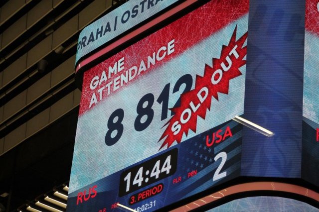 Photo hockey match Russia - United States of America le 04/05/2015