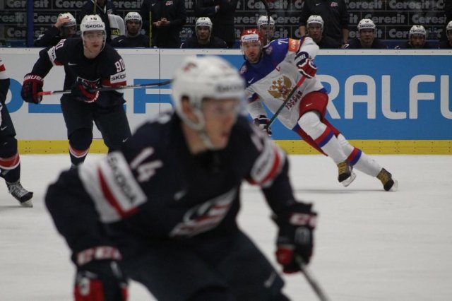 Photo hockey match Russia - United States of America le 04/05/2015