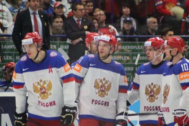 Photo hockey match Russia - United States of America le 04/05/2015