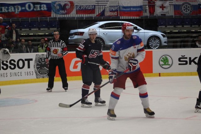 Photo hockey match Russia - United States of America le 04/05/2015