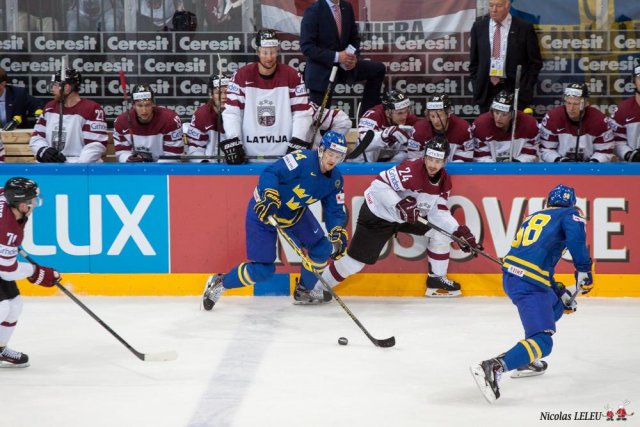 Photo hockey match Lettonie - Sweden le 04/05/2015