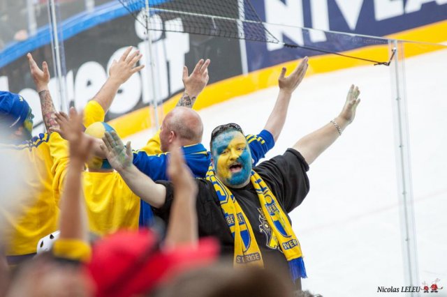 Photo hockey match Lettonie - Sweden le 04/05/2015