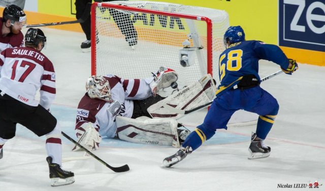 Photo hockey match Lettonie - Sweden le 04/05/2015