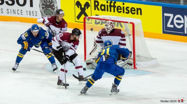 Photo hockey match Lettonie - Sweden le 04/05/2015