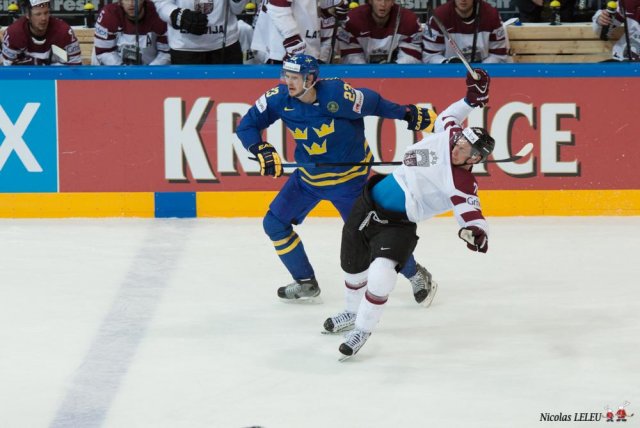 Photo hockey match Lettonie - Sweden le 04/05/2015