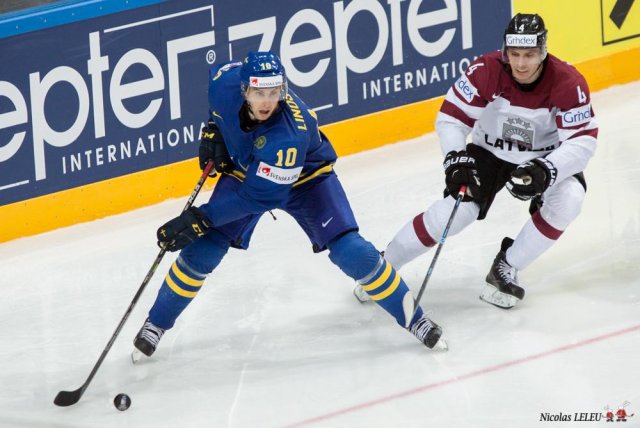 Photo hockey match Lettonie - Sweden le 04/05/2015