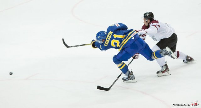 Photo hockey match Lettonie - Sweden le 04/05/2015