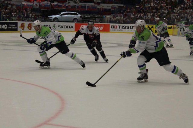 Photo hockey match Slovakia - Slovenia le 05/05/2015