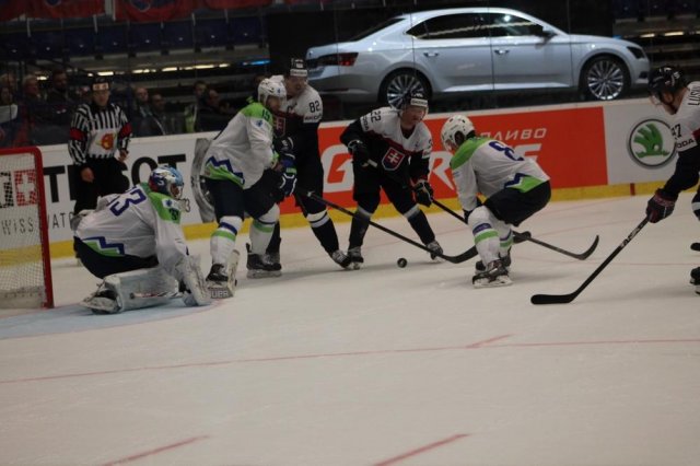 Photo hockey match Slovakia - Slovenia le 05/05/2015