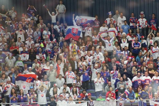 Photo hockey match Slovakia - Slovenia le 05/05/2015