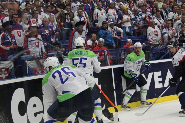 Photo hockey match Slovakia - Slovenia le 05/05/2015