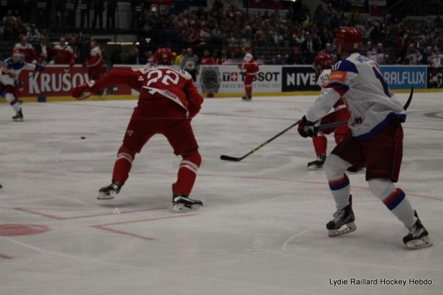 Photo hockey match Russia - Denmark le 06/05/2015