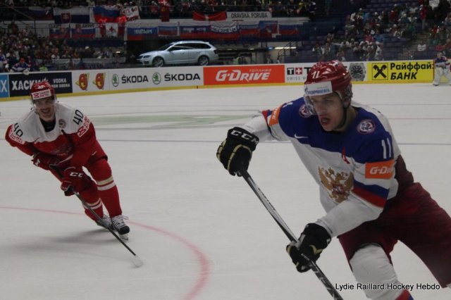 Photo hockey match Russia - Denmark le 06/05/2015