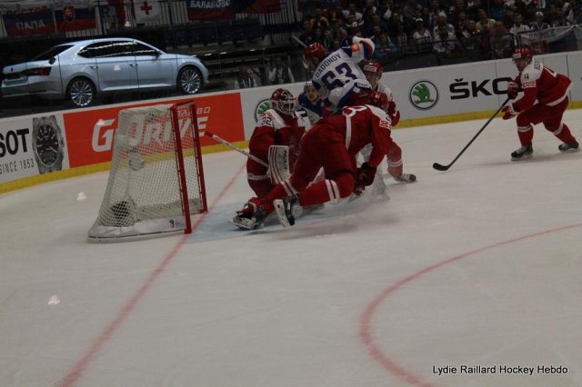 Photo hockey match Russia - Denmark le 06/05/2015