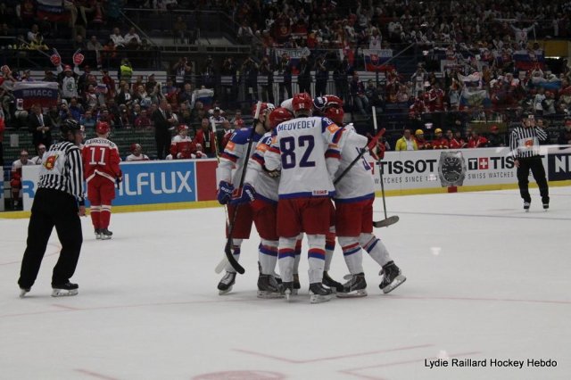 Photo hockey match Russia - Denmark le 06/05/2015