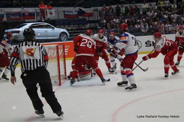 Photo hockey match Russia - Denmark le 06/05/2015