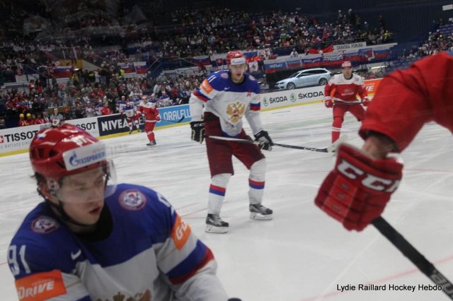 Photo hockey match Russia - Denmark le 06/05/2015