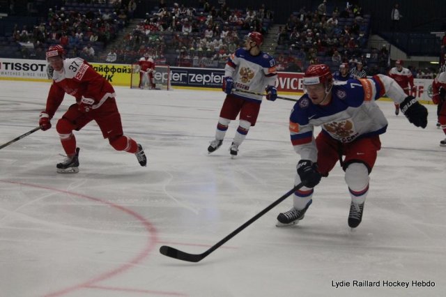 Photo hockey match Russia - Denmark le 06/05/2015