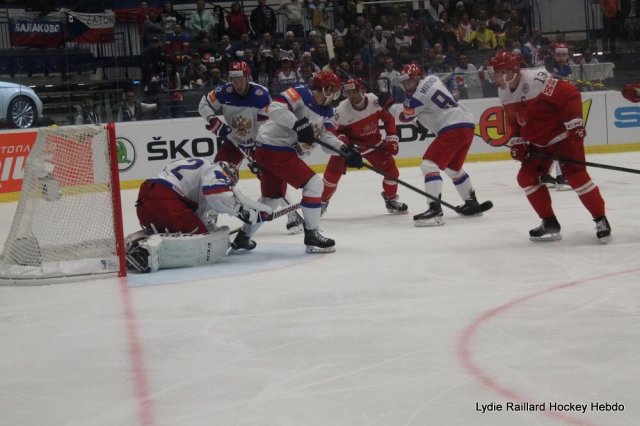 Photo hockey match Russia - Denmark le 06/05/2015