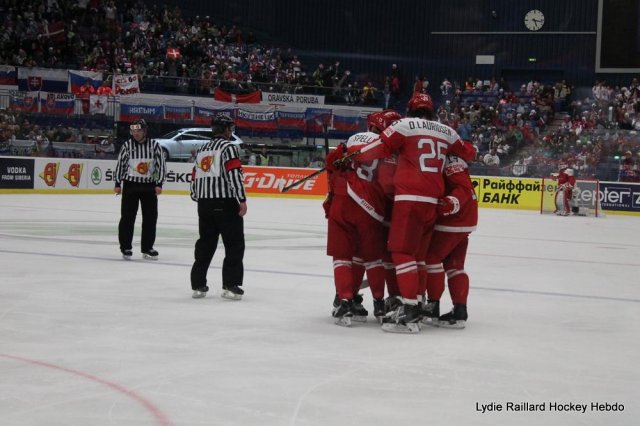Photo hockey match Russia - Denmark le 06/05/2015