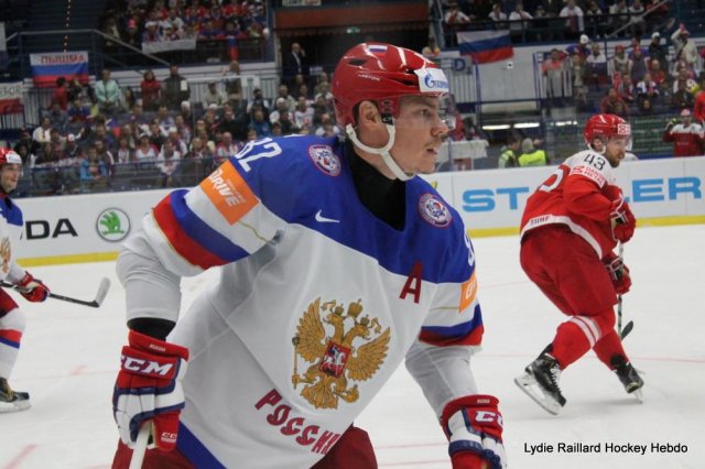 Photo hockey match Russia - Denmark le 06/05/2015