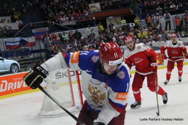 Photo hockey match Russia - Denmark le 06/05/2015