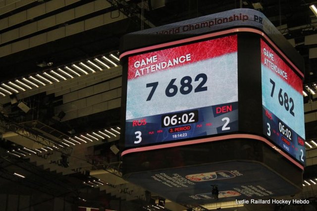 Photo hockey match Russia - Denmark le 06/05/2015