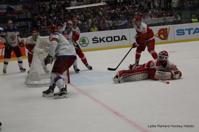 Photo hockey match Russia - Denmark le 06/05/2015