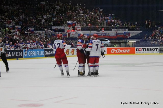 Photo hockey match Russia - Denmark le 06/05/2015