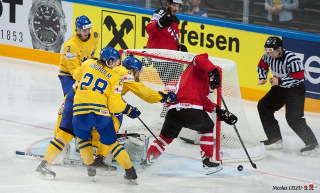 Photo hockey match Sweden - Canada le 06/05/2015