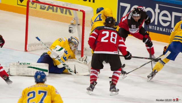Photo hockey match Sweden - Canada le 06/05/2015