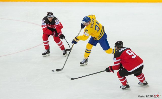 Photo hockey match Sweden - Canada le 06/05/2015
