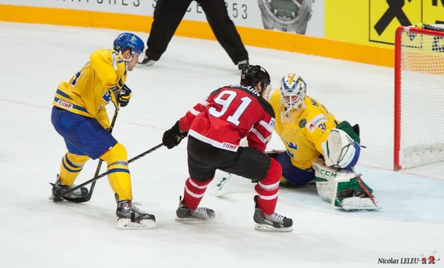 Photo hockey match Sweden - Canada le 06/05/2015