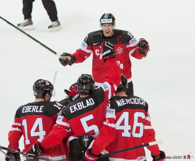 Photo hockey match Sweden - Canada le 06/05/2015
