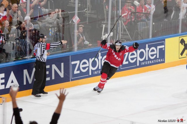 Photo hockey match Sweden - Canada le 06/05/2015