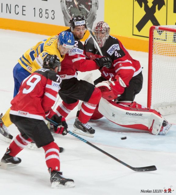 Photo hockey match Sweden - Canada le 06/05/2015
