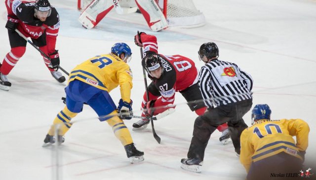 Photo hockey match Sweden - Canada le 06/05/2015