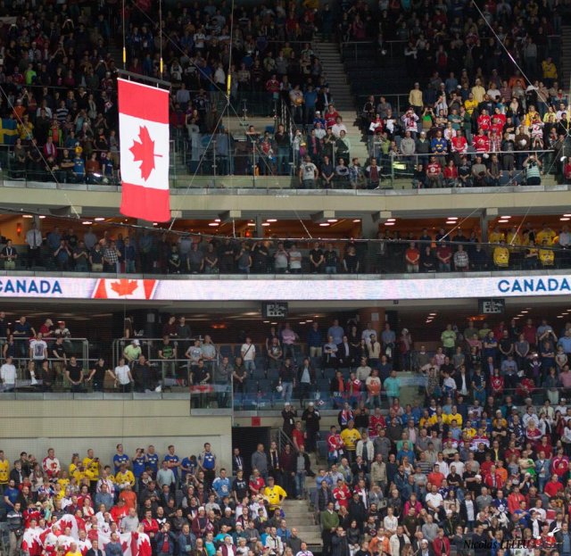 Photo hockey match Sweden - Canada le 06/05/2015