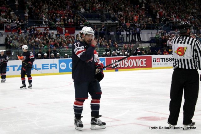 Photo hockey match United States of America - Denmark le 08/05/2015