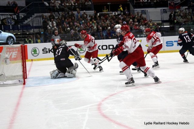 Photo hockey match United States of America - Denmark le 08/05/2015