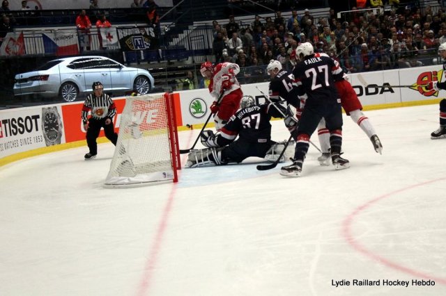 Photo hockey match United States of America - Denmark le 08/05/2015