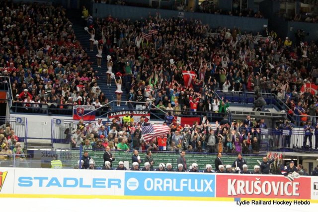 Photo hockey match United States of America - Denmark le 08/05/2015