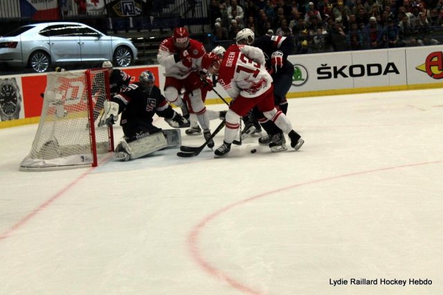 Photo hockey match United States of America - Denmark le 08/05/2015